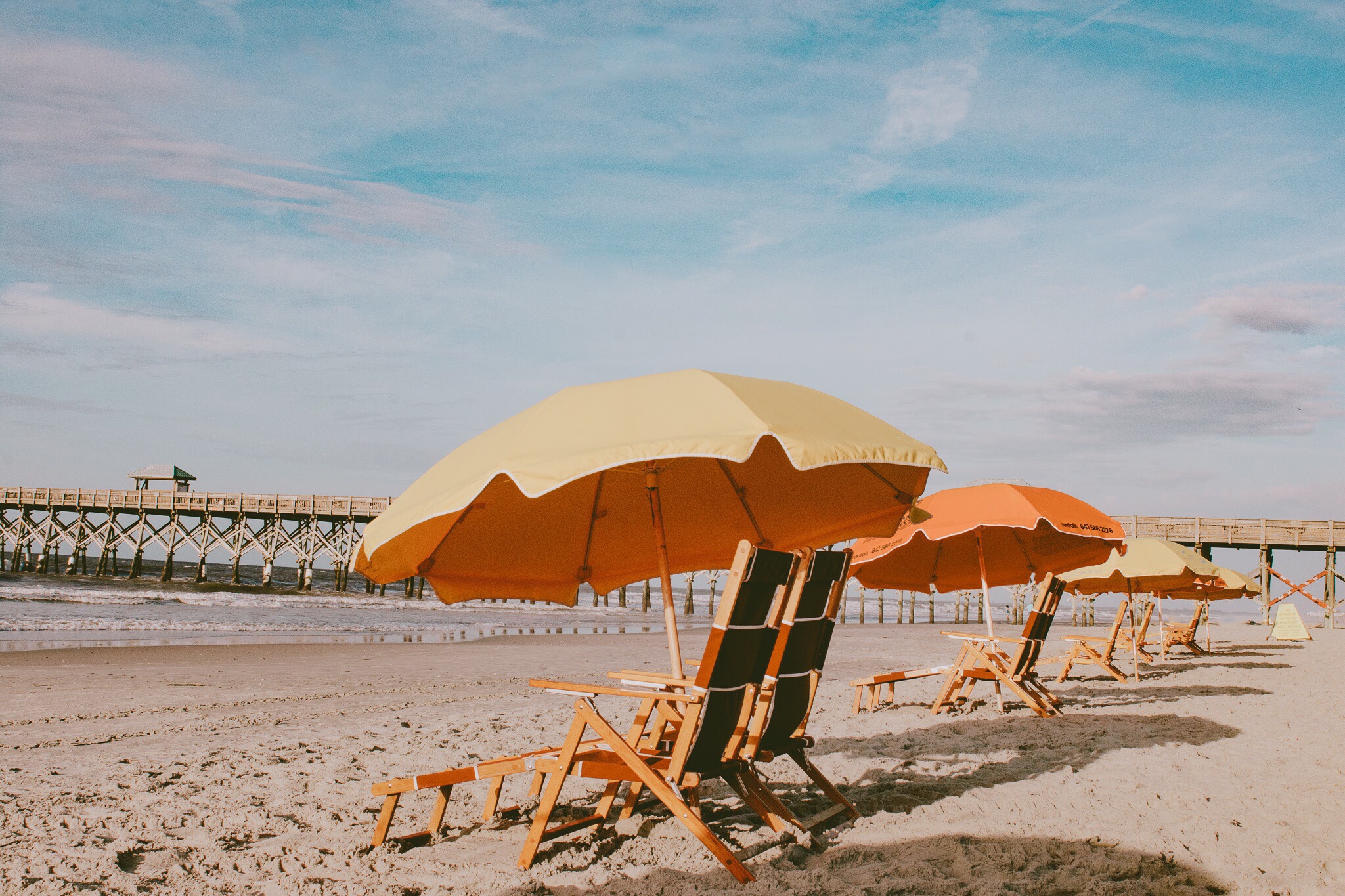 Beach Chairs on Folly Beach